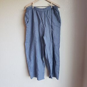 FLAX Linen Pants With Pockets Size Large